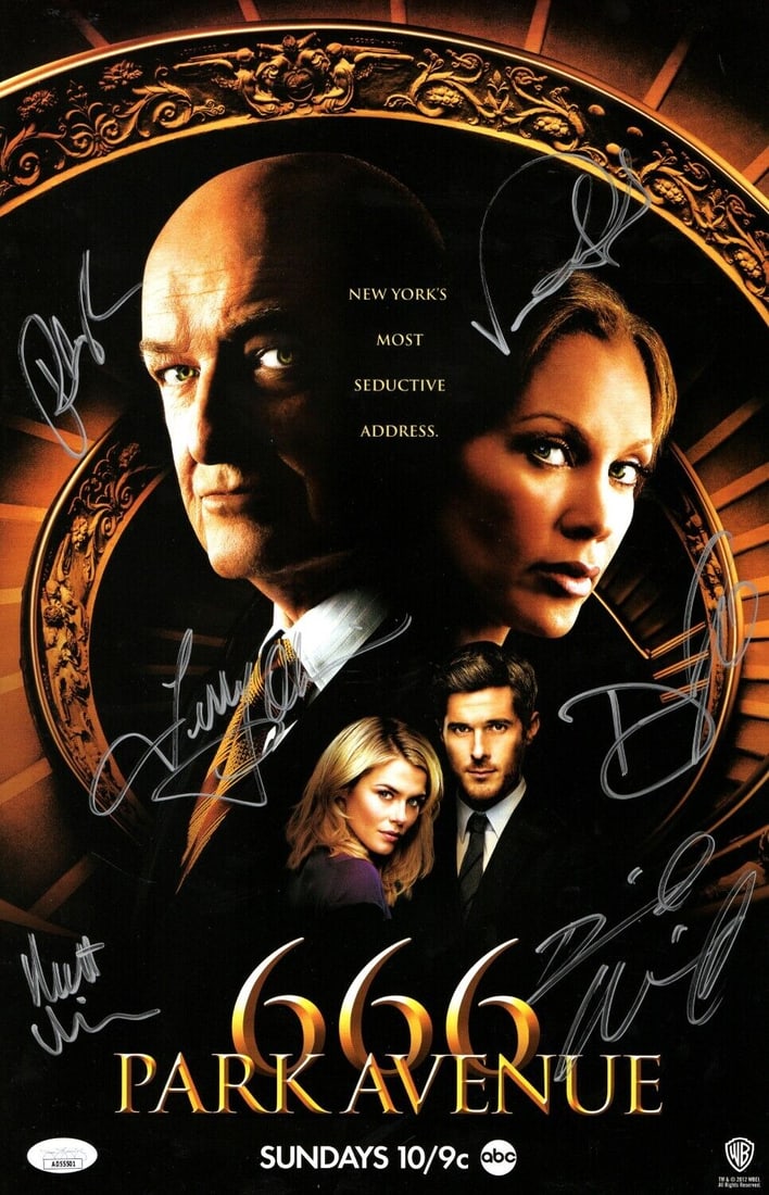 666 Park Avenue Multi Signed Autograph 11X17 Poster 6 Autos Williams OQuinn: 666 Park Avenue Multi Signed Autograph 11X17 Poster 6 Autos Williams OQuinn Object Type: Poster Industry: Television Original/Reproduction: Original Signed By: Terry O"Quinn Vanessa Williams Dave Anna