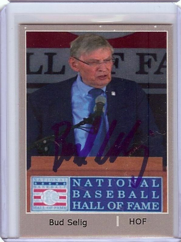 Bud Selig 2005 Baseball Hall of Fame Signed Autograph Commissioner # JSA: Bud Selig 2005 Baseball Hall of Fame Signed Autograph Commissioner # JSA Sport: Baseball Player/Athlete: Bud Selig Manufacturer: Baseball Hall of Fame League: MLB Team: New York Yankees Year Manufactu
