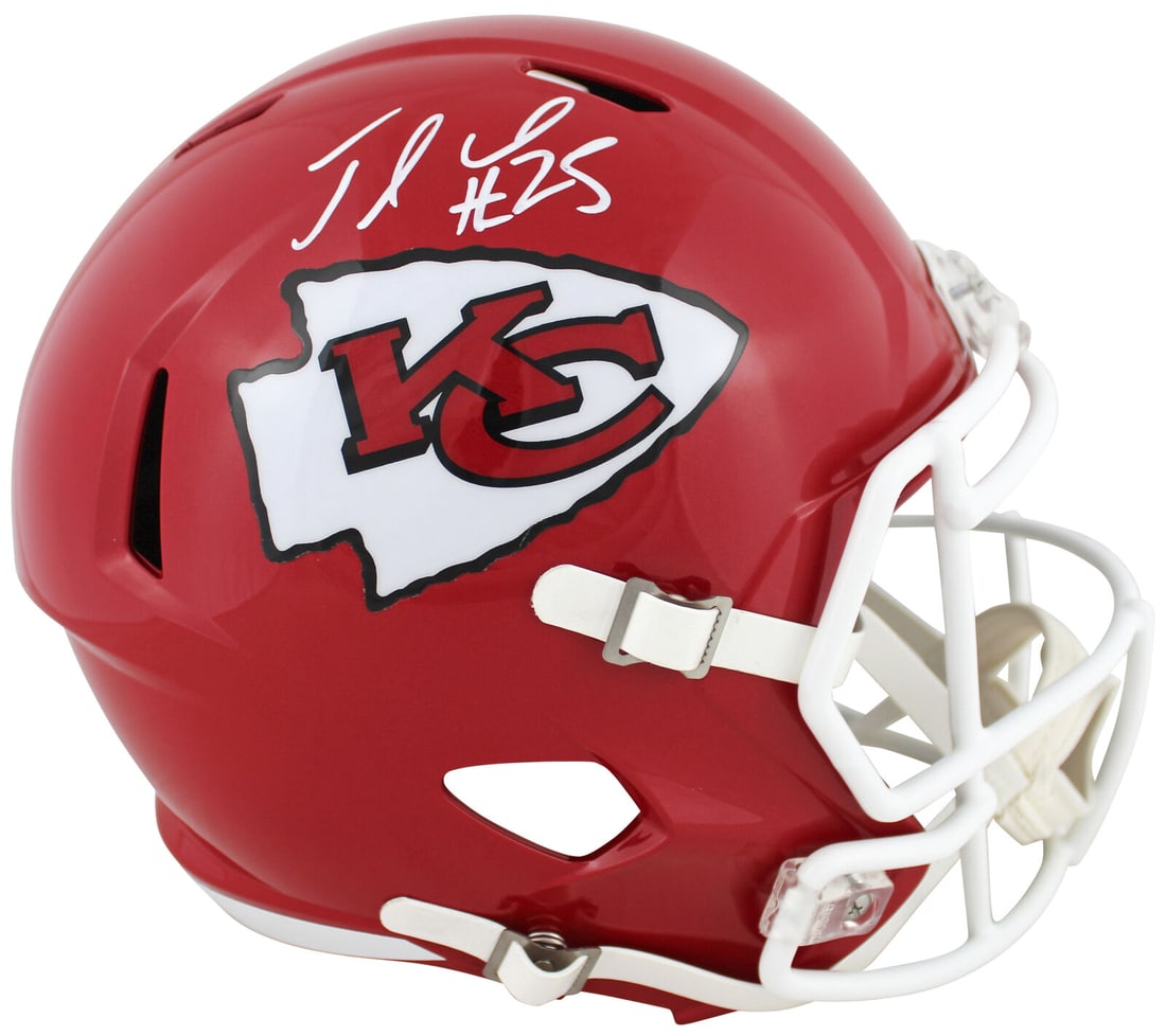 Chiefs Jamaal Charles Signed Full Size Speed Rep Helmet BAS Witnessed: Chiefs Jamaal Charles Signed Full Size Speed Rep Helmet BAS Witnessed Sport: Football Product: Helmet Original/Reprint: Original Team: Kansas City Chiefs Player: Jamaal Charles Autograph Authenticatio