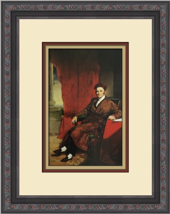 Chester Harding Amos Lawrence Custom Framed Print: Chester Harding Amos Lawrence Custom Framed Print Size: Medium Region Of Origin: United States Artist: Chester Harding Production Technique: Offset Lithograph Framing: Matted & Framed Style: Realism I