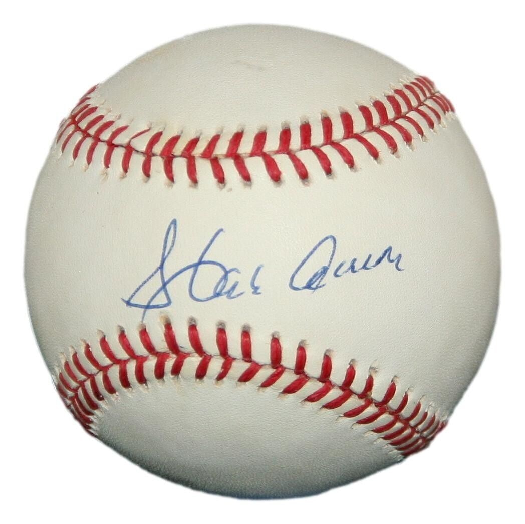 Hank Aaron Atlanta Braves Signed ONL Baseball PSA/DNA 93149 B45: Hank Aaron Atlanta Braves Signed ONL Baseball PSA/DNA 93149 B45 Sport: Baseball Player: Hank Aaron Signed: Yes Original/Reprint: Original Autograph Authentication: Professional Sports Authenticator (P