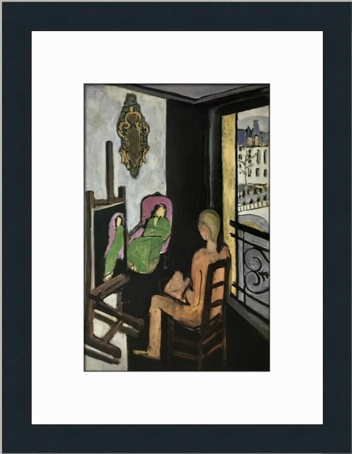 Henri Matisse The Painter and His Model Custom Framed Print: Henri Matisse The Painter and His Model Custom Framed Print Unit Of Sale: Single Piece Artist: Henri Matisse Size: Medium Item Length: 13 in Region Of Origin: United States Framing: Matted & Framed Pe