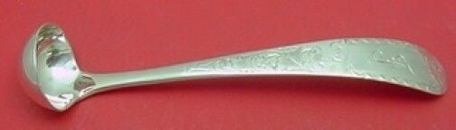 Mayflower by Kirk Sterling Silver Mustard Ladle Custom Made 4 5/8": Mayflower by Kirk Sterling Silver Mustard Ladle Custom Made 4 5/8" : mayflower by kirk sterling silver custom made mustard ladle 4 5/8" in the pattern mayflower by kirk. It is monogrammed (monos vary)