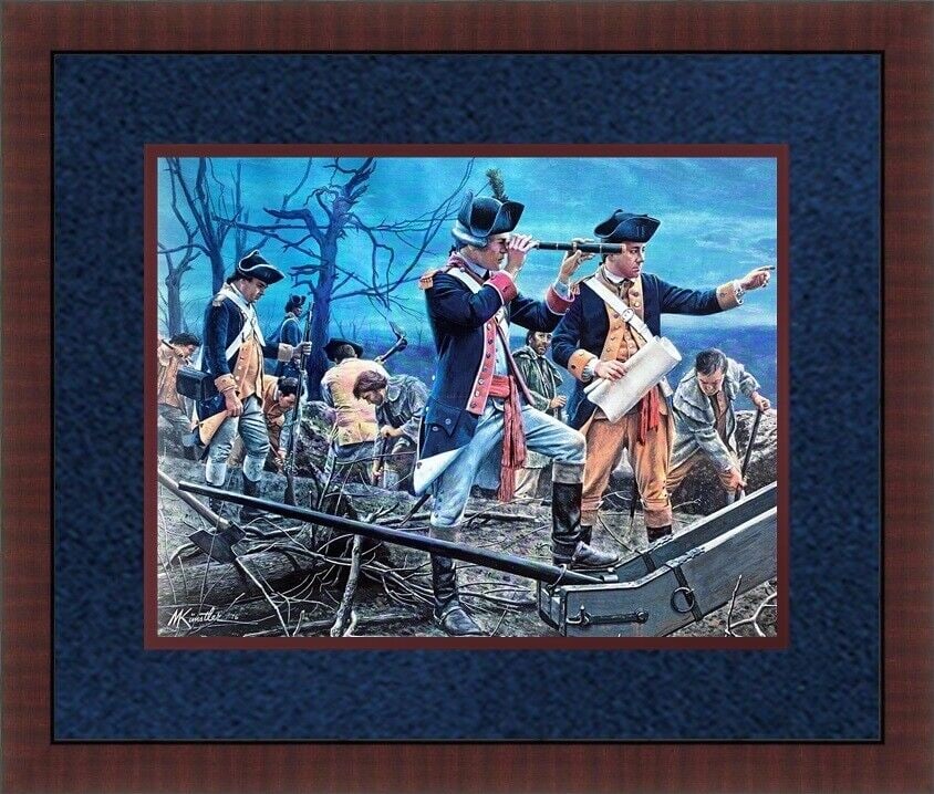 Mort Kunstler Civil War Print Digging the Trenches at Yorktown Custom Framed: Mort Kunstler Civil War Print Digging the Trenches at Yorktown Custom Framed Artist: Mort Kunstler Mort Kunstler Unit Of Sale: Single Piece Size: Medium Item Length: 18 in Region Of Origin: United Sta