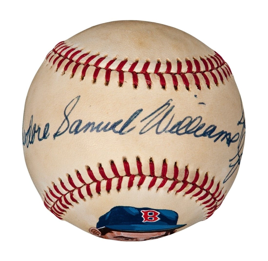 Ted Williams "The Splendid Splinter" Full Name Signed Baseball JSA MINT 9: Ted Williams "The Splendid Splinter" Full Name Signed Baseball JSA MINT 9 Player: Ted Williams Sport: Baseball-MLB Autograph Authentication: Professional Sports (PSA/DNA) Original/Reprint: Original Pr