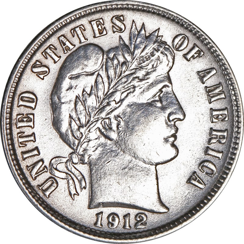 1912-D Barber Dime: 1912-D Barber Dime Certification: Uncertified Circulated/Uncirculated: Circulated Mint Location: Denver Composition: Silver Year: 1912 Pre-Owned The MYNT Guarantee: All items in this auction are guara