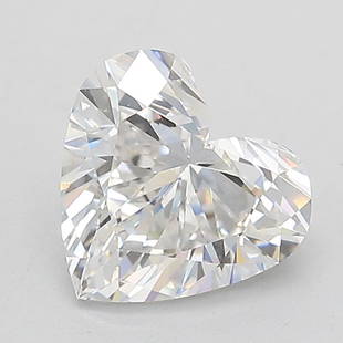 Loose Diamond - HEART 1.58ct E VVS2: Loose Diamond - HEART 1.58ct E VVS2 Source: This is a real non-mined Diamond that has been grown in a lab Shape: HEART Carats: 1.58 Color: E Clarity: VVS2 Polish: EX Cut: EX Symmetry: EX Certification