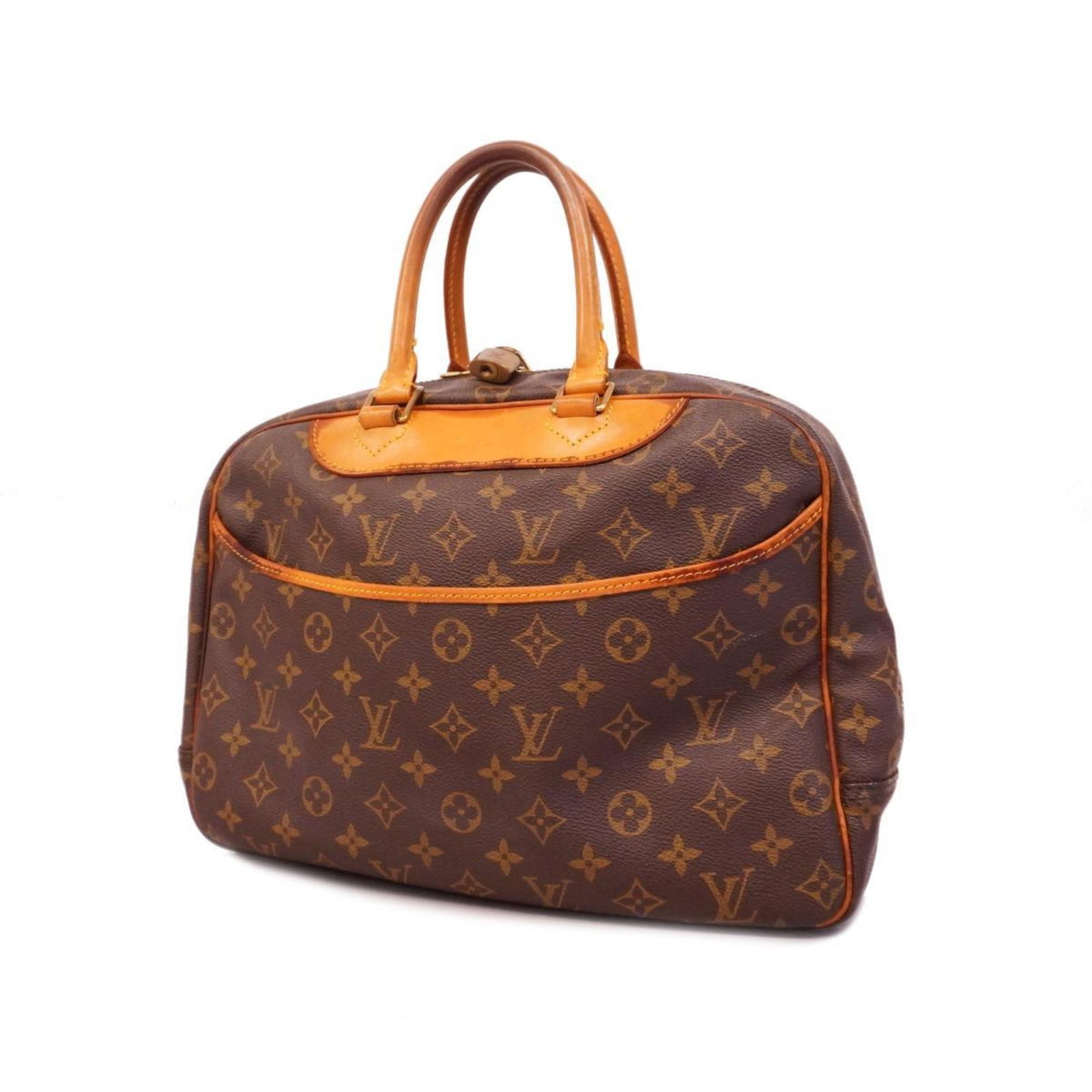 Louis Vuitton Handbag Monogram Deauville M47270 Brown Ladies: Louis Vuitton Handbag Monogram Deauville M47270 Brown Ladies Brand: Louis Vuitton Type: Handbag Color: Brown Hardware Color: Gold Gender: Women Condition: Used (good) Overall Scratches: Slight Overall