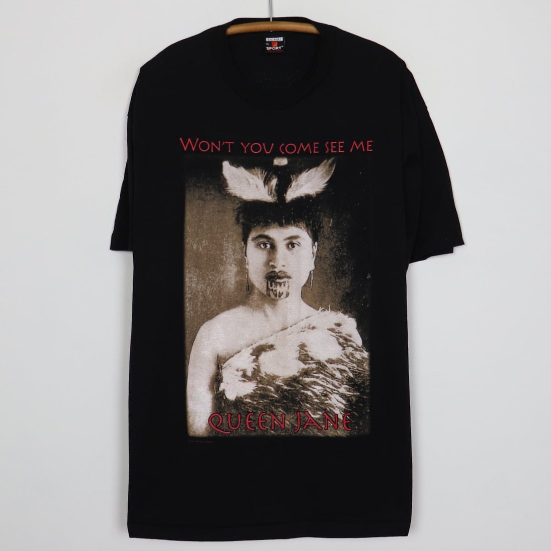 1990s Bob Dylan Queen Jane Shirt: 1990s Bob Dylan Queen Jane Shirt Original 1990s Bob Dylan Queen Jane Shirt. This is a true vintage shirt, not a modern reproduction. Sizes vary so please use measurements for best idea on fit. Front a