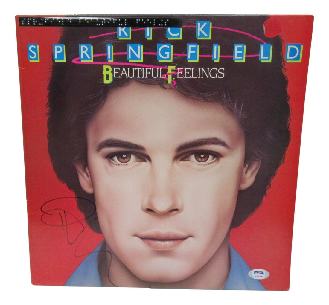 Rick Springfield Signed Autographed Album Beautiful Feelings PSA/DNA AJ55243: Rick Springfield Signed Autographed Album Beautiful Feelings PSA/DNA AJ55243 Artist: Rick Springfield Original/Reproduction: Original Object Type: Record Autograph Authentication: Professional Sports 