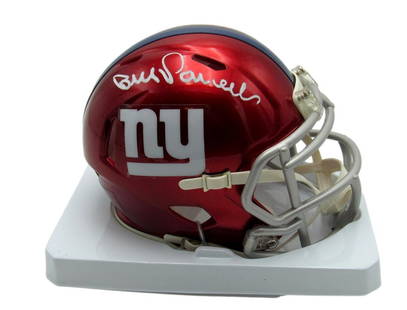 Bill Parcells HOF New York Giants Signed/Autographed Mini Helmet JSA 164022: Bill Parcells HOF New York Giants Signed/Autographed Mini Helmet JSA 164022 Sport: Football Product: Helmet Original/Reprint: Original Team: New York Giants Autograph Authentication: JSA League: NFL P