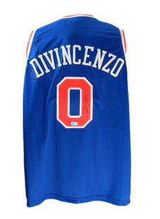 Donte DiVincenzo Signed Blue Custom Basketball Jersey Knicks Beckett 186593: Donte DiVincenzo Signed Blue Custom Basketball Jersey Knicks Beckett 186593 Autograph Authentication: BAS/Beckett Original/Reprint: Original Product: Jersey Sport: Basketball League: NFL Signed: YES P