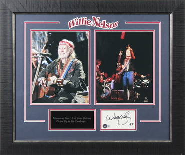 Willie Nelson Signed 3x5 Index Card Framed Display BAS #BL98278: Willie Nelson Signed 3x5 Index Card Framed Display BAS #BL98278 Industry: Movies Original/Reproduction: Original Autograph Authentication: Beckett Product Coa: Beckett Product Signed By Name: Willie N