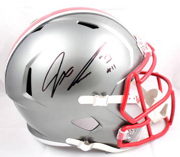 Jaxon Smith-Njigba Autographed Ohio State F/S Flash Speed Helmet- Fanatics*Black: Jaxon Smith-Njigba Autographed Ohio State F/S Flash Speed Helmet- Fanatics*Black Sport: Football Product: Helmet Original/Reprint: Original Team: Ohio State Buckeyes Player: Jaxon Smith-Njigba Autogra