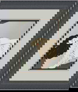 Patrick Nagel UNTITLED I Custom Framed Print: Patrick Nagel UNTITLED I Custom Framed Print Size: Medium (up to 36in.) Region Of Origin: united states Artist: Patrick Nagel Production Technique: Offset Lithography Framing: Matted & Framed Style: