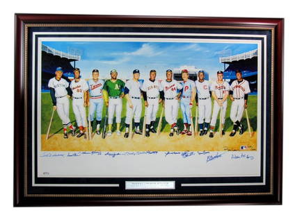 500 Home Run Club Signed by 11 Mantle Mays ++  32x38 Print Framed PSA/DNA 177529: 500 Home Run Club Signed by 11 Mantle Mays ++ 32x38 Print Framed PSA/DNA 177529 Sport: Baseball Product: Photo Original/Reprint: Original Autograph Authentication: PSA/DNA League: MLB Pre-Owned While