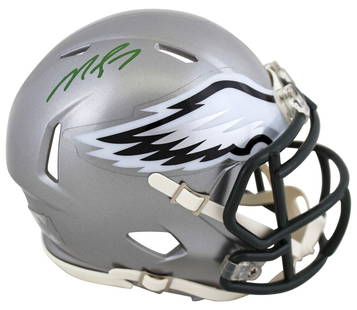 Eagles Michael Vick  Signed Flash Speed Mini Helmet JSA Witness: Eagles Michael Vick Signed Flash Speed Mini Helmet JSA Witness Sport: Football Product: Helmet Original/Reprint: Original Player: Michael Vick Team: Philadelphia Eagles Autograph Authentication: JSA P