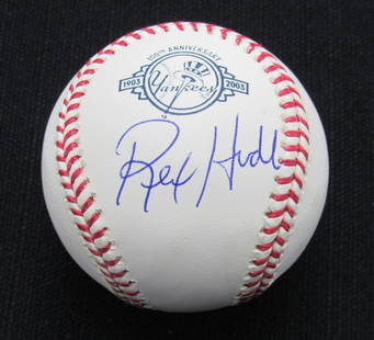 Rex Hudler Signed/Auto Yankees 100th OML Baseball JSA  186835: Rex Hudler Signed/Auto Yankees 100th OML Baseball JSA 186835 Original/Reprint: Original Product: Ball Signed: Yes Sport: Baseball Team: New York Yankees Autograph Authentication: JSA Player: Rex Hudle