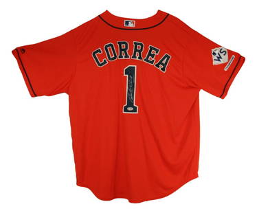 Carlos Correa Autographed Majestic Houston Astros Jersey Size XL PSA/DNA: Carlos Correa Autographed Majestic Houston Astros Jersey Size XL PSA/DNA Sport: Baseball Player: Carlos Correa Signed: Yes Original/Reprint: Original Autograph Authentication: Professional Sports Auth