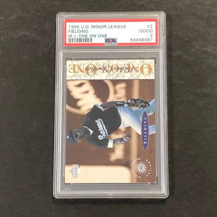 1995 U.D. Minor League #2 Fielding PSA 2 Good M.J. One on One: 1995 U.D. Minor League #2 Fielding PSA 2 Good M.J. One on One Sport: basketball Pre-Owned While the lot images are representative of the item, the size, placement and strength of the signature may var