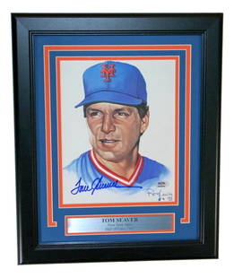 Tom Seaver Autographed Framed "Ron Lewis" 8x10 Photo PSA/DNA Mets: Tom Seaver Autographed Framed "Ron Lewis" 8x10 Photo PSA/DNA Mets Sport: Baseball Player: Tom Seaver Signed: Yes Original/Reprint: Original Autograph Authentication: Professional Sports Authenticator