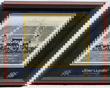 Elmer Layden Signed Autograph 8x10 Photo Framed Four Horsemen of Notre Dame JSA: Elmer Layden Signed Autograph 8x10 Photo Framed Four Horsemen of Notre Dame JSA Product: Other Signed NCAA Football Items Player: Elmer Layden Sport: Football Autograph Authentication: James Spence