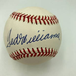 Stunning Ted Williams Single Signed American League Baseball JSA Graded MINT 9: Stunning Ted Williams Single Signed American League Baseball JSA Graded MINT 9 Product: Ball Sport: Baseball-MLB Autograph Authentication: James Spence Authentication (JSA) Original/Reprint: Original