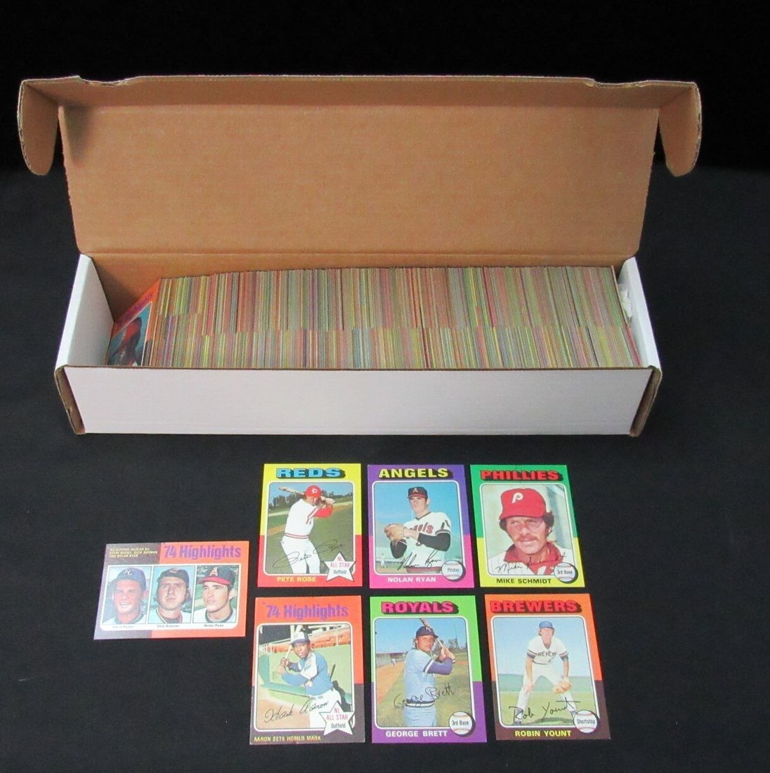 1975 TOPPS Baseball Complete Set (660) Aaron Rose Ryan Brett Schmidt 184943: 1975 TOPPS Baseball Complete Set (660) Aaron Rose Ryan Brett Schmidt 184943 League: Major League (MLB) Manufacturer: Topps Number Of Cards: 660 Original/Licensed Reprint: Original Set: 1975 Topps Spor