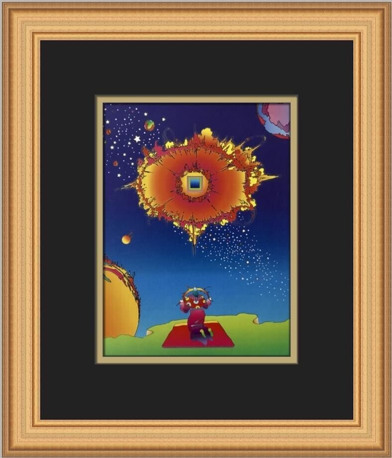 Peter Max Singular Star Custom Framed Print: Peter Max Singular Star Custom Framed Print Unit Of Sale: Single Piece Artist: Peter Max Size: Medium Item Length: 12 in Region Of Origin: United States Framing: Matted & Framed Personalize: No Year O