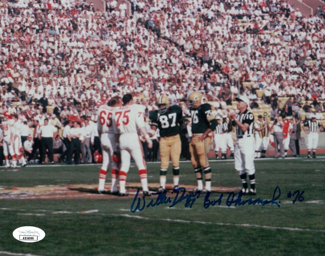 Bob Skoronski Willie Davis Signed Autographed 8X10 Photo Packers JSA: Bob Skoronski Willie Davis Signed Autographed 8X10 Photo Packers JSA Sport: Football Product: Photo Original/Reprint: Original Player: Bob Skoronski Willie Davis Team: Green Bay Packers Autograph Auth