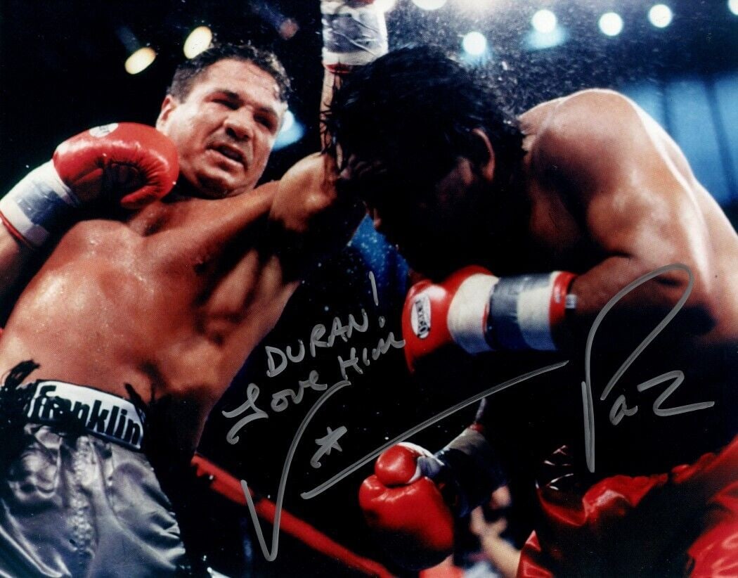 Vinny Paz Pazienza Signed Autographed 11X14 Photo "Duran - Love Him" PSA: Vinny Paz Pazienza Signed Autographed 11X14 Photo "Duran - Love Him" PSA Sport: Boxing Product: Photo Original/Reprint: Original Player: Vinny Paz Pazienza Autograph Authentication: Professional Sport