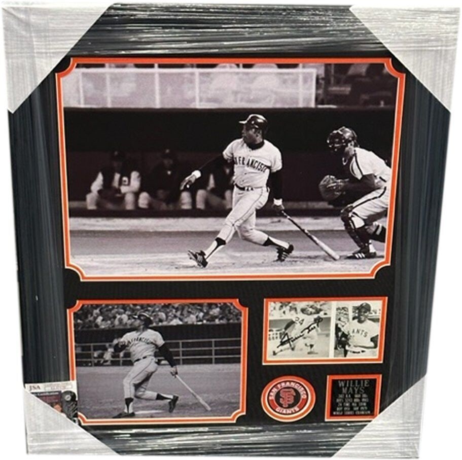 Willie Mays Signed 5x7 Photograph Framed San Francisco Giants WS Champs: Willie Mays Signed 5x7 Photograph Framed San Francisco Giants WS Champs Sport: Baseball Product: Photo Original/Reprint: Original Player: Willie Mays Team: San Francisco Giants Autograph Authenticatio