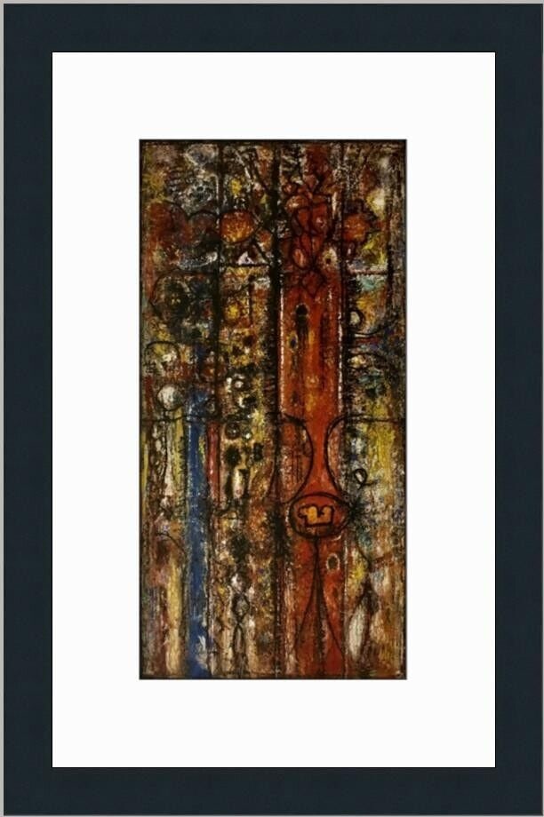 Richard Pousette-Dart The Magnificent Custom Framed Print: Richard Pousette-Dart The Magnificent Custom Framed Print Unit Of Sale: Single Piece Artist: Richard Pousette-Dart Size: Medium Item Length: 12 in Region Of Origin: United States Framing: Matted & Fra