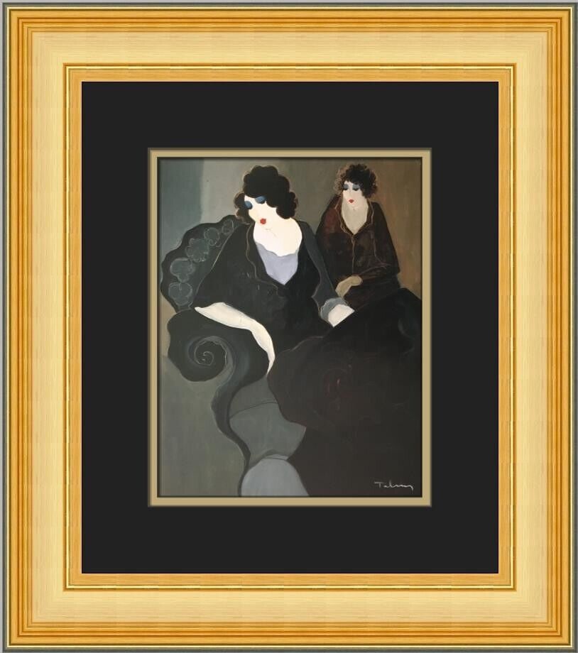 Itzchak Tarkay Barbara and Gayle Custom Framed Print: Itzchak Tarkay Barbara and Gayle Custom Framed Print Unit Of Sale: Single Piece Artist: Itzchak Tarkay Size: Medium Item Length: 15 in Region Of Origin: United States Framing: Matted & Framed Personal