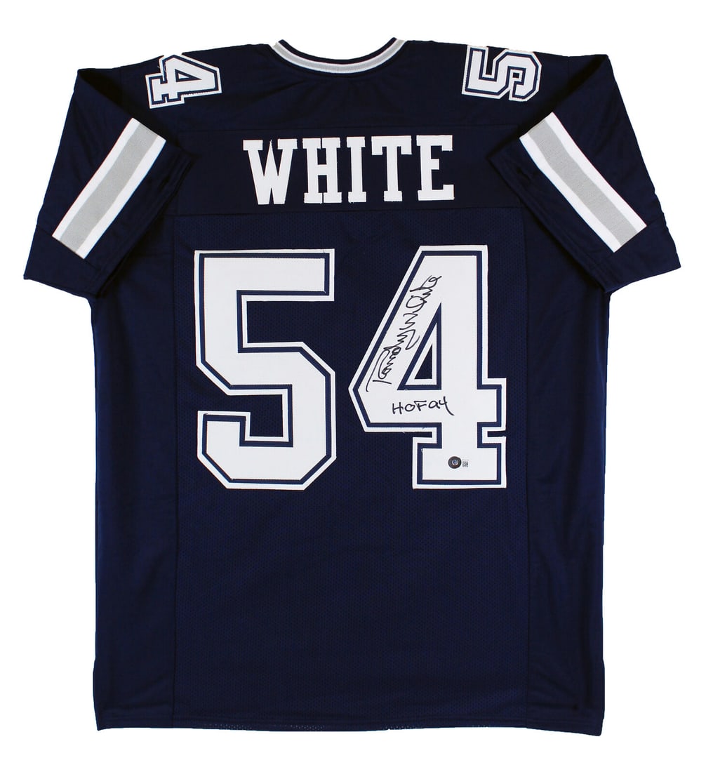 Randy White "HOF 94" Signed Blue Pro Style Jersey BAS Witnessed: Randy White "HOF 94" Signed Blue Pro Style Jersey BAS Witnessed Sport: Football Product: Jersey Original/Reprint: Original Player: Randy White Team: Dallas Cowboys Autograph Authentication: Beckett Pr