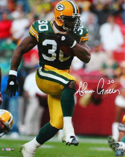 Ahman Green Autographed Green Bay Packers 16x20 HM Running-Beckett W Hologram: Ahman Green Autographed Green Bay Packers 16x20 HM Running-Beckett W Hologram Sport: Football-NFL Product: Photo Original/Reprint: Original Player: Ahman Green Team: Green Bay Packers Autograph Authen