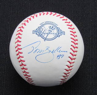 Tom Brookens Signed/Auto Yankees 100th OML Baseball JSA 186920: Tom Brookens Signed/Auto Yankees 100th OML Baseball JSA 186920 Original/Reprint: Original Product: Ball Signed: Yes Sport: Baseball Team: New York Yankees Autograph Authentication: JSA Player: Tom Bro