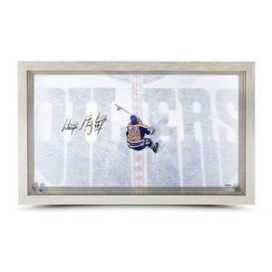 Wayne Gretzky Signed Autographed 31X19 Acrylic Photo Framed "From Above"