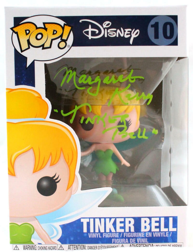 Margaret Kerry Autographed Tinker Bell Funko Pop Figurine-Beckett W Hologram: Margaret Kerry Autographed Tinker Bell Funko Pop Figurine-Beckett W Hologram Product Line: Funko Pop! Pez Character: Margaret Kerry as tinker bell Packaging: Original (Opened) Funko Number: 10 Autogra