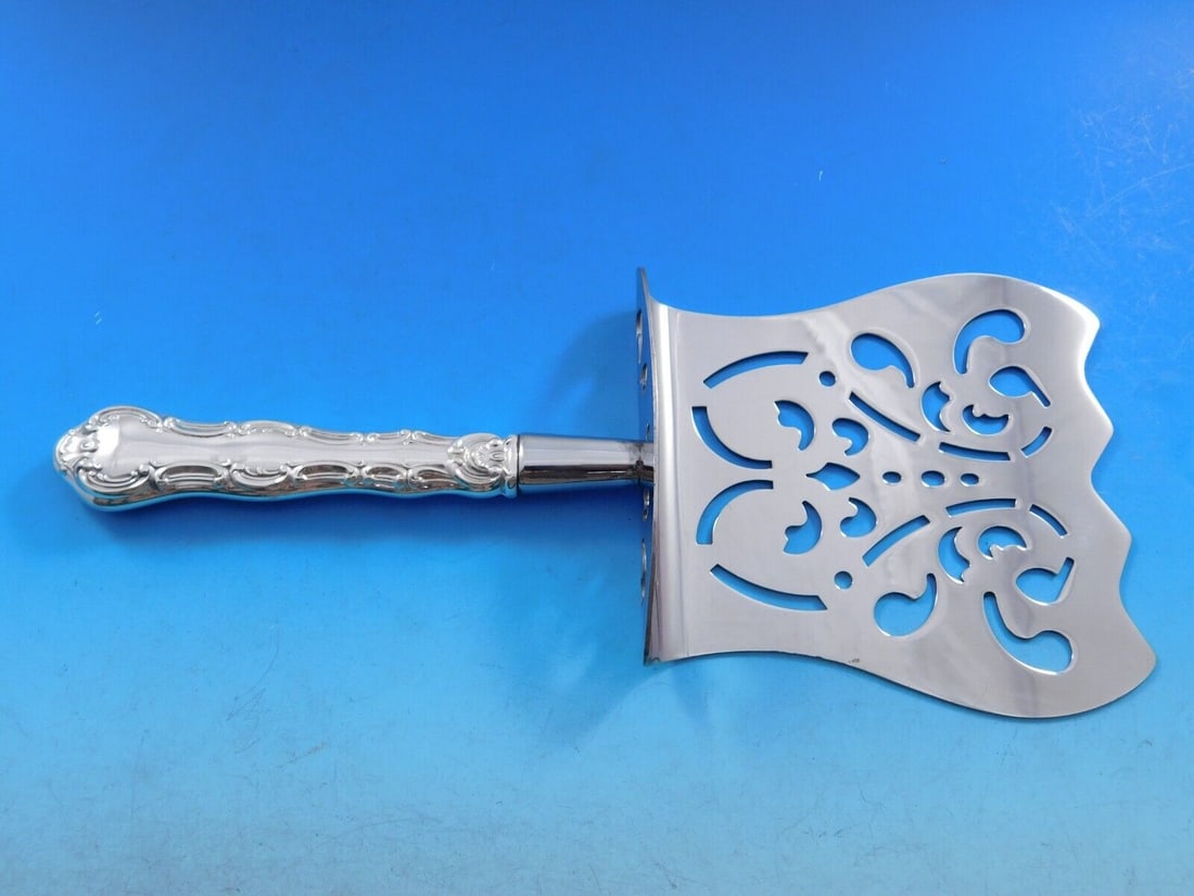 Strasbourg by Gorham Sterling Silver Asparagus Server Hooded HHWS Custom 8 7/8": Strasbourg by Gorham Sterling Silver Asparagus Server Hooded HHWS Custom 8 7/8" Flowing scrollwork follows the gently curved handles of this magnificent pattern inspired by the rococo style of design