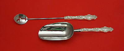 Irian by Wallace Sterling Silver Bar Set 2pc HHWS Custom Made: Irian by Wallace Sterling Silver Bar Set 2pc HHWS Custom Made Irian by wallace sterling silver custom made hollow handle with stainless two piece bar set which includes: 1 - martini spoon, cocktail st