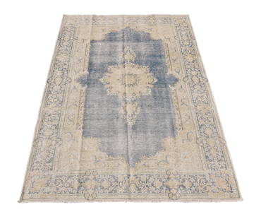 6 x 9 Blue Rug: 6 x 9 Blue Rug Free continental US Shipping Size in Feet: Width: 5.9 x Length: 8.9 Size in Inches: Width: 69 in x Length: 105 in Rug Type: Area Rug Colors: Blue Weave: Hand-knotted Pattern:Kerman Orig