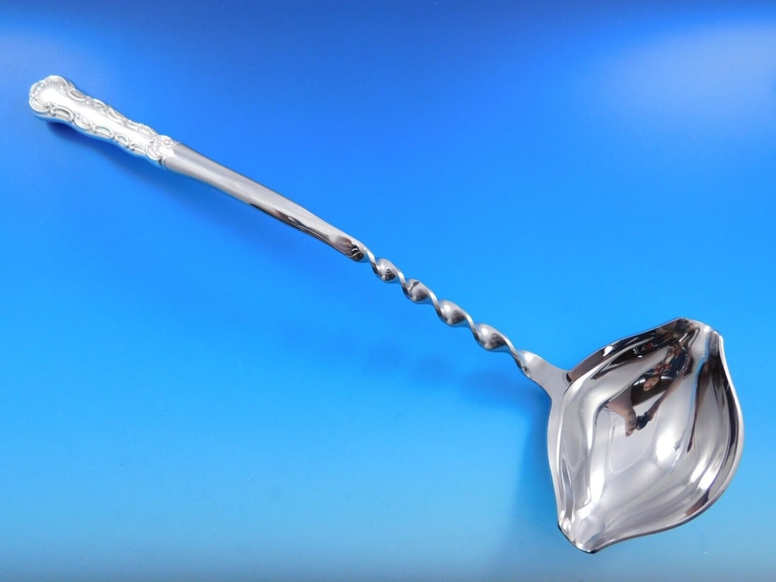Strasbourg by Gorham Sterling Silver Punch Ladle Twist 13 3/4" HHWS Custom Made: Strasbourg by Gorham Sterling Silver Punch Ladle Twist 13 3/4" HHWS Custom Made Flowing scrollwork follows the gently curved handles of this magnificent pattern inspired by the rococo style of design