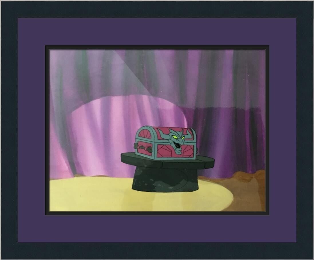 Demon Chest 13 Ghosts of Scooby Doo Painted Animation Production Cel Cust Framed: Demon Chest 13 Ghosts of Scooby Doo Painted Animation Production Cel Cust Framed Animation Studio: Hanna-Barbera Signed By: not signed Character: The Chest of Demons Tradition: Western Animation Signe
