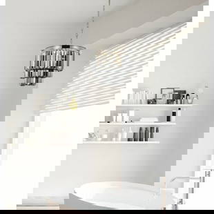 Crystal Chandelier Polished Nickel Ceiling Dining Room Kitchen Light Fixture 20": Crystal Chandelier Polished Nickel Ceiling Dining Room Kitchen Light Fixture 20" Light Color: Clear Clear White Warm White White Power Source: Hardwired Item Length: 20.5 in Control Style: Wall