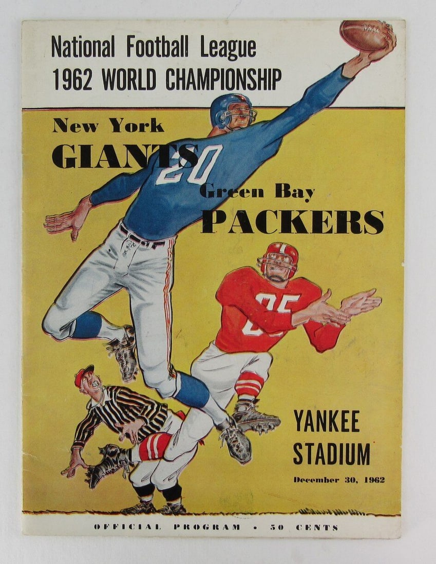 December 30 1962 NFL Championship Game Program Packers vs. Giants: December 30 1962 NFL Championship Game Program Packers vs. Giants Sport: Football Product: Program Original/Reprint: Original Team: Green Bay Packers Autograph Authentication: Seller League: NFL Pre-O