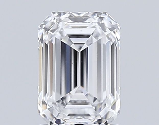 Ideal Loose Diamond - Emerald 1.62ct D VS1: Ideal Loose Diamond - Emerald 1.62ct D VS1 Ideal Cut: Yes Source: This is a real non-mined Diamond that has been grown in a lab Shape: Emerald Carats: 1.62 Color: D Clarity: VS1 Ratio: 1.4120 Polish: 