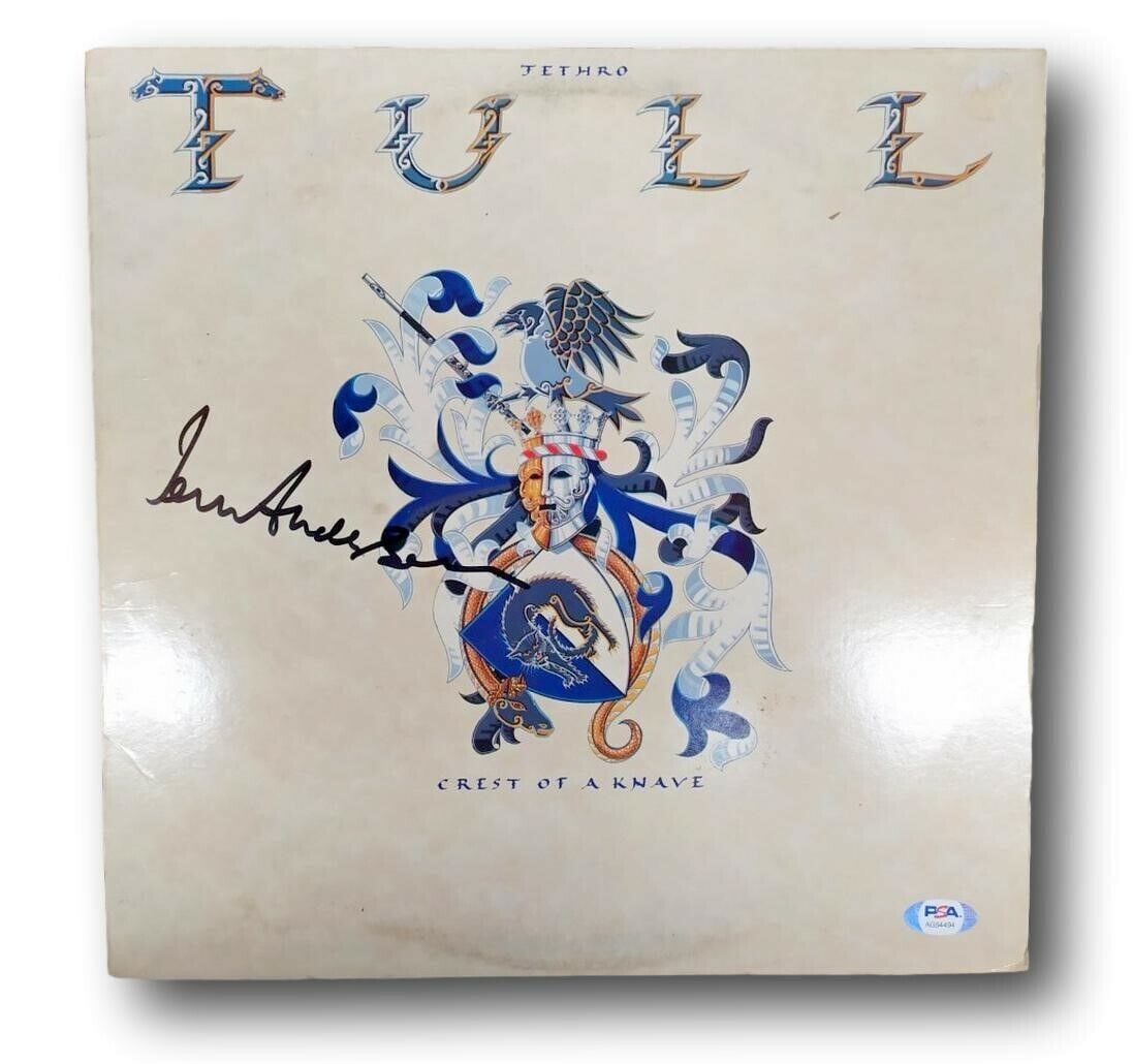 Ian Anderson Signed Album Jethro Tull Crest Of A Knave Autographed PSA/DNA: Ian Anderson Signed Album Jethro Tull Crest Of A Knave Autographed PSA/DNA Original/Reproduction: Original Object Type: Record Autograph Authentication: Professional Sports (PSA/DNA) Industry: Music A