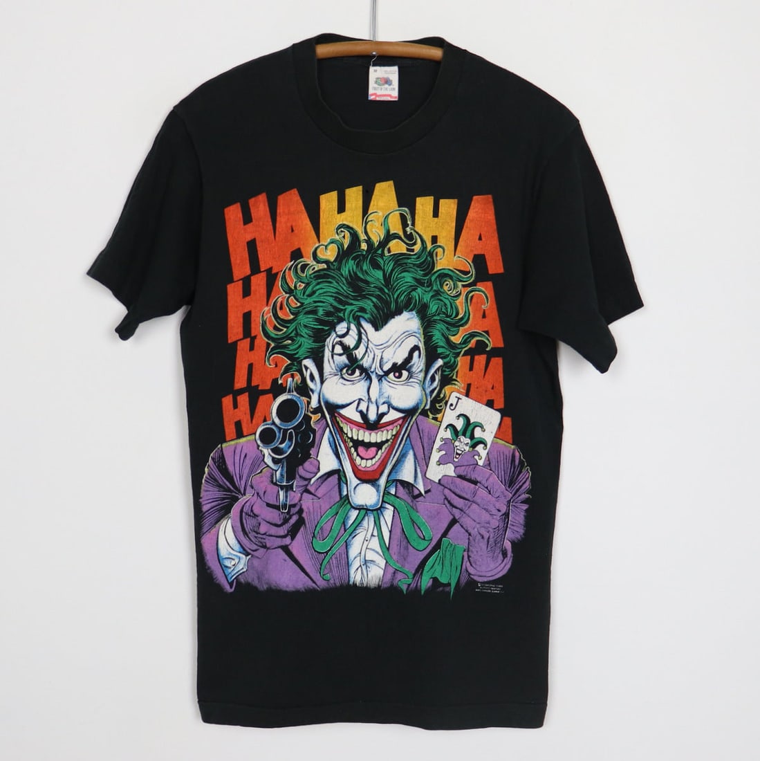 1989 The Joker DC Comics HaHaHa Shirt: 1989 The Joker DC Comics HaHaHa Shirt Original 1989 The Joker DC Comics HaHaHa Shirt. This is a true vintage shirt, not a modern reproduction. Sizes vary so please use measurements for best idea on fi