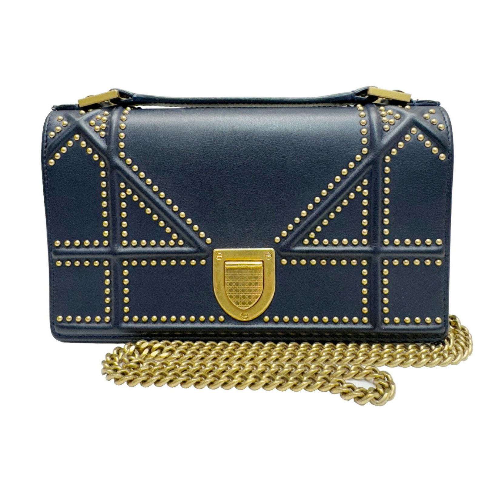 CHRISTIAN DIOR Christian Dior Diorama Chain Shoulder Bag Clutch Small Navy Leather Women's: CHRISTIAN DIOR Christian Dior Diorama Chain Shoulder Bag Clutch Small Navy Leather Women's Brand: Christian Dior Type: Clutch bag Shoulder bag Material: Leather Leather: Color: Navy Gender: Women Size